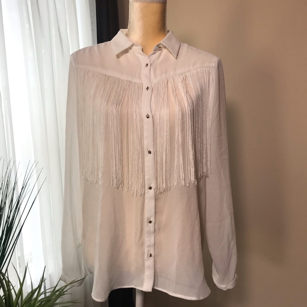 Zara Fringe Blouse